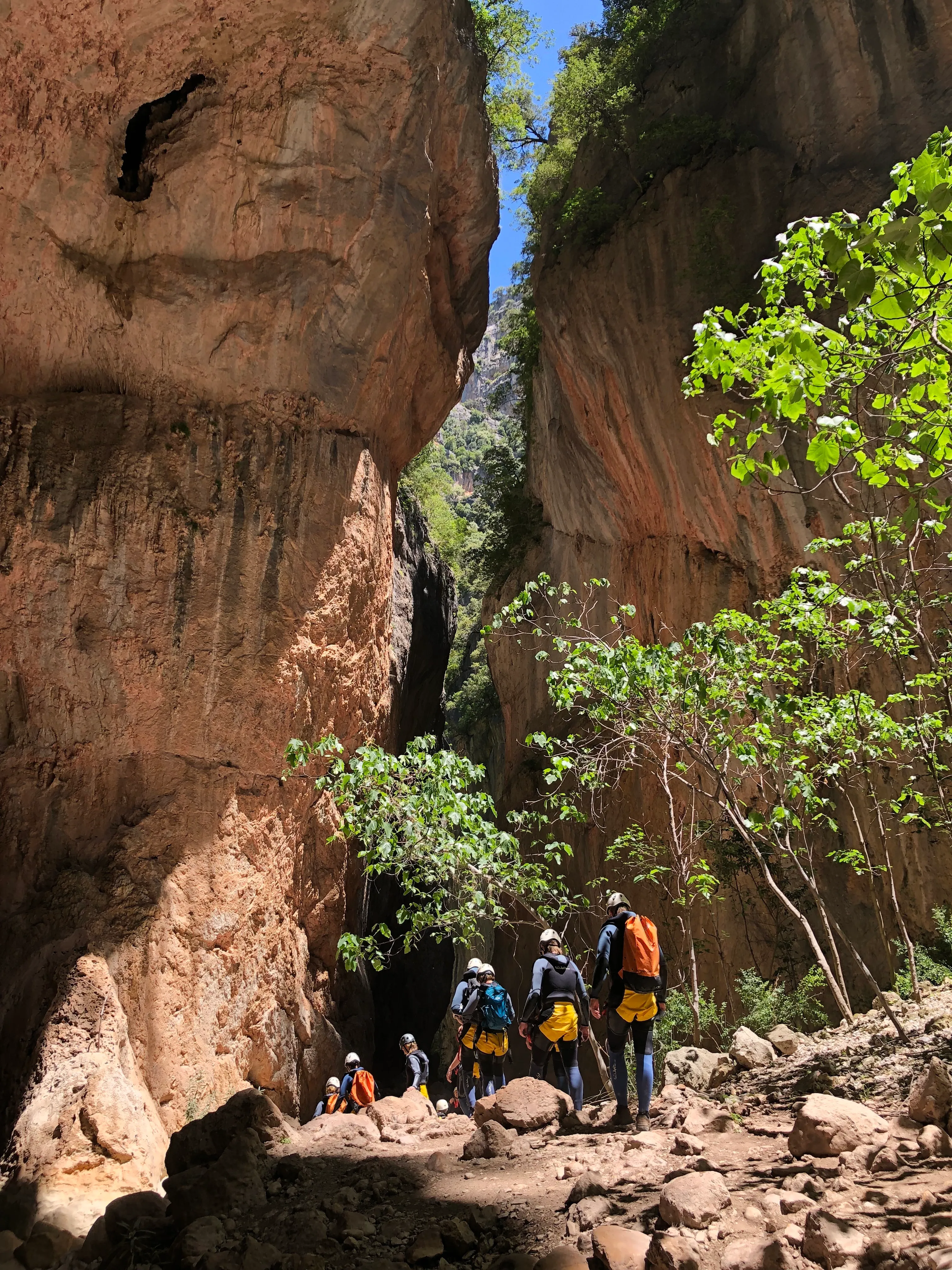 Canyoning yoga and adventure