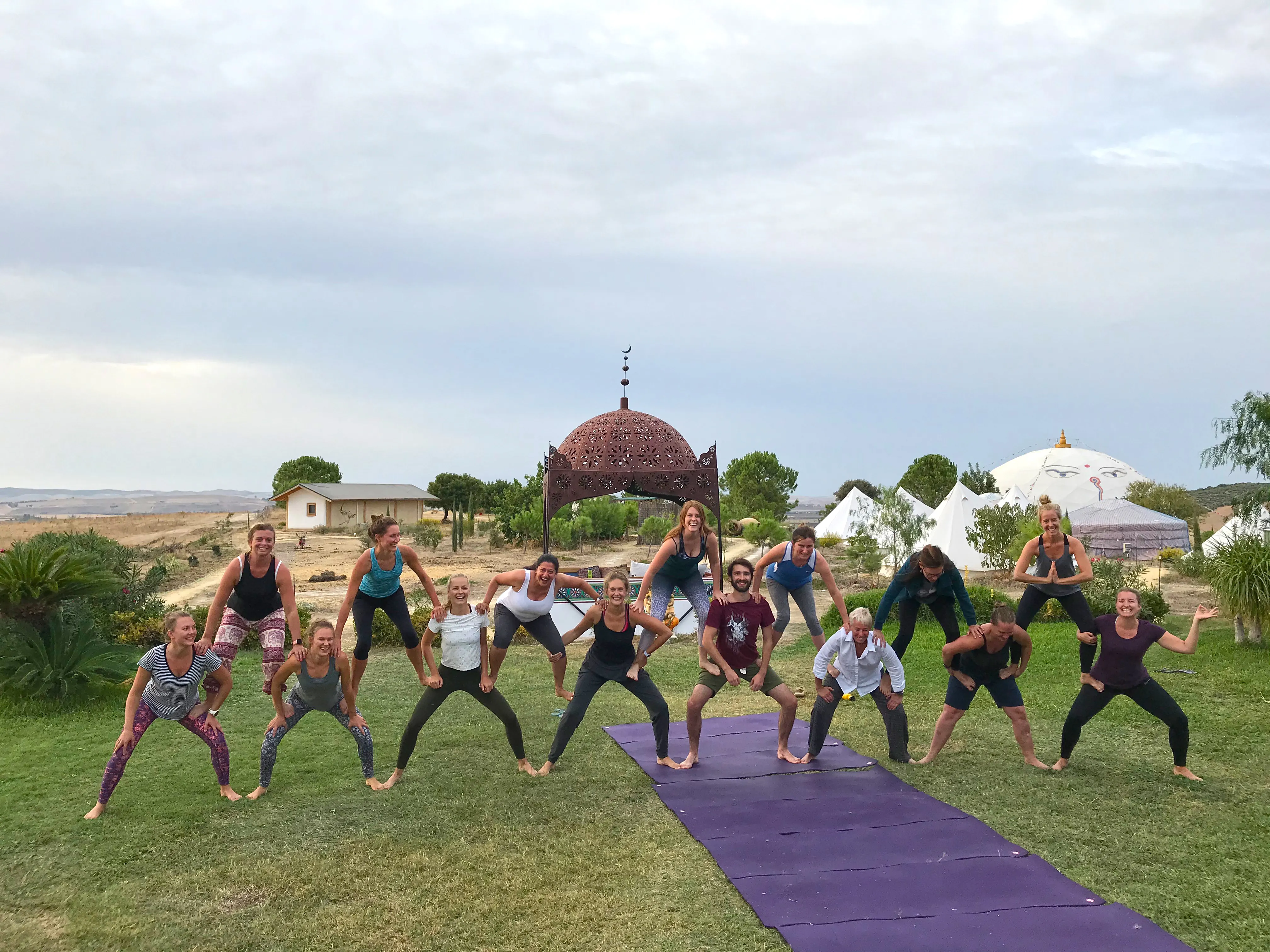 Photo of group in front of the Tajo de Ronda