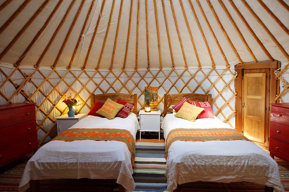 Yurt accommodation